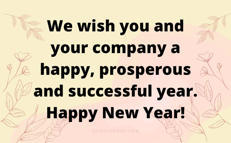 new year wishes business